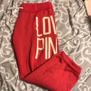 Baggy PINK Cropped Sweatpants